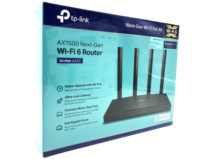 TP-Link Archer AX17 V1 wireless router Desktop in the group COMPUTERS & PERIPHERALS / Network / Routrar at TP E-commerce Nordic AB (D10542)