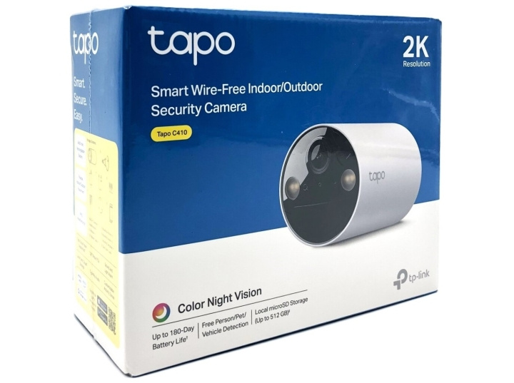 TP-Link Tapo C410 V1 network surveillance camera outdoor indoor 2304 x 1296 in the group HOME, HOUSEHOLD & GARDEN / Alarm & Security / Security cameras / Digital (Network) / Indoor cameras at TP E-commerce Nordic AB (D10549)