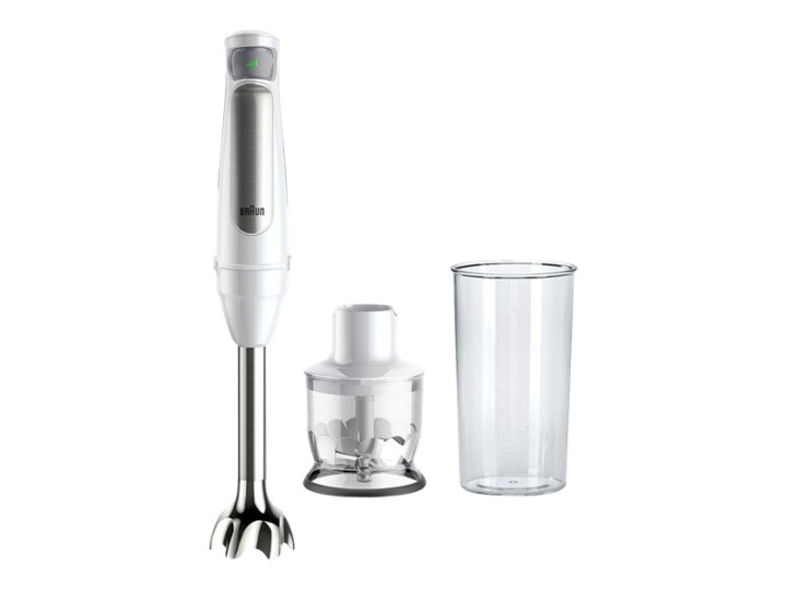 Braun Multiquick 7 MQ7020 WH Hand blender Premium white/brushed stainless steel in the group HOME, HOUSEHOLD & GARDEN / Household appliances / Food processor & Kitchen appliances / Hand blenders at TP E-commerce Nordic AB (D10600)