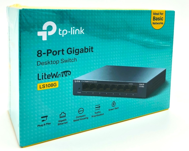 TP-Link LiteWave LS108G Switch 8-port Gigabit in the group COMPUTERS & PERIPHERALS / Network / Switches at TP E-commerce Nordic AB (D10624)