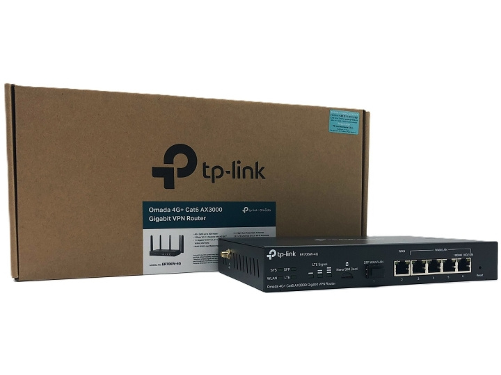 TP-Link Omada ER706W-4G V1 wireless router Desktop Wall-mountable in the group COMPUTERS & PERIPHERALS / Network / Routrar at TP E-commerce Nordic AB (D10630)