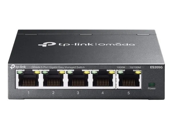 TP-Link Omada ES205G V1 Switch 5-portars Gigabit Ethernet in the group COMPUTERS & PERIPHERALS / Network / Switches at TP E-commerce Nordic AB (D10636)