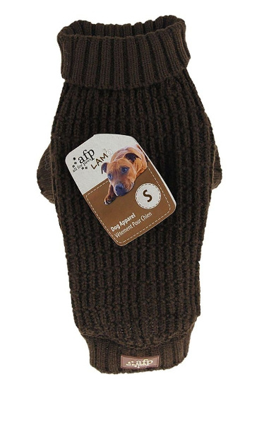 AFP All For Paws - Knitted Dog Sweater Fishermans Brown L 35.6CM - (632.9136) in the group HOME, HOUSEHOLD & GARDEN / Pet Accessories / Dog at TP E-commerce Nordic AB (D10702)