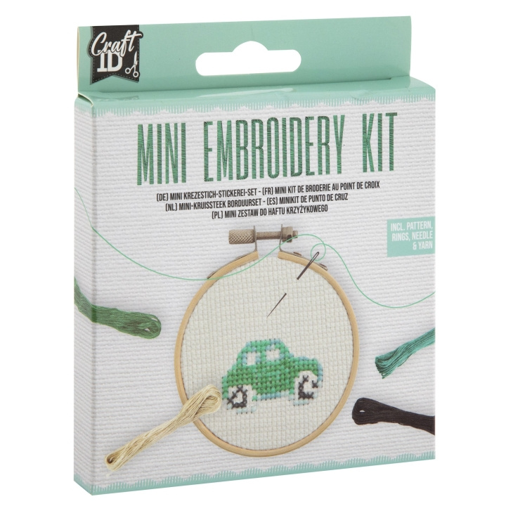 Craft ID Mini embroidery kit - Car (CR1712) in the group TOYS, KIDS & BABY PRODUCTS / Toys / Crafts at TP E-commerce Nordic AB (D10764)