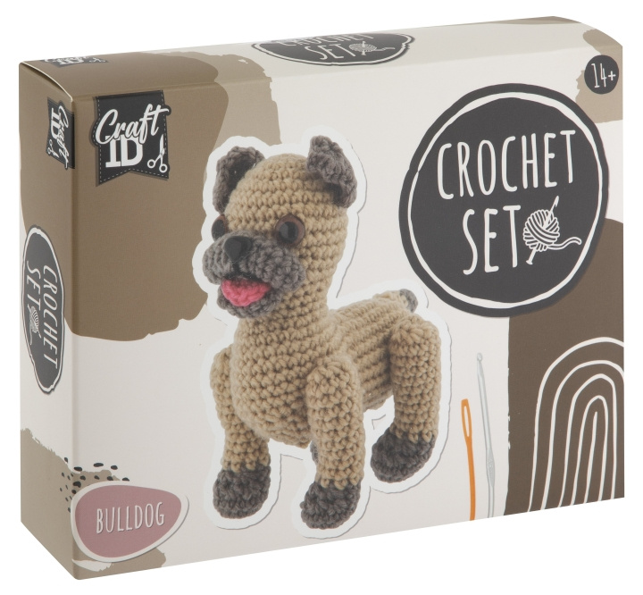 Craft ID Crochet kit - Bulldog (CR1714) in the group TOYS, KIDS & BABY PRODUCTS / Toys / Crafts at TP E-commerce Nordic AB (D10766)