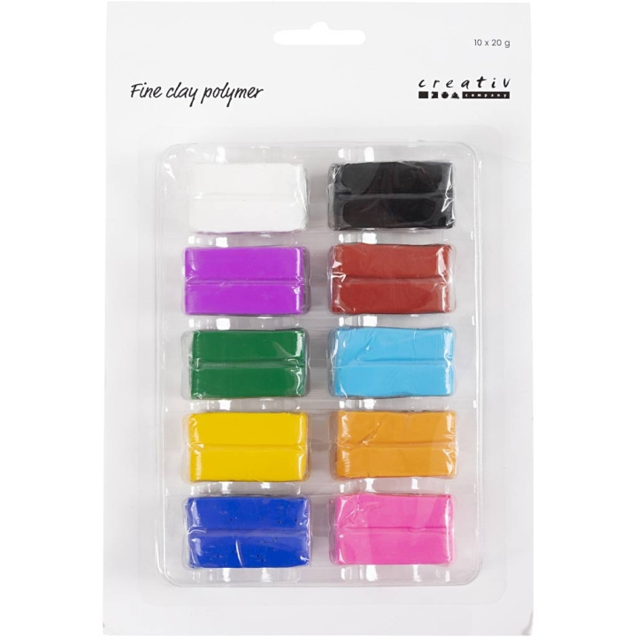 Creative Toys Fine Clay - Polymer - Colourful 10x20 g (78101) in the group TOYS, KIDS & BABY PRODUCTS / Toys / Crafts at TP E-commerce Nordic AB (D10779)