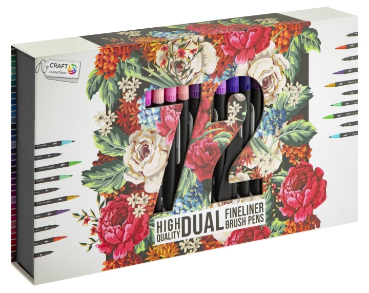 CRAFT sensations Craft Sensation - Fineliners / brush pens, 72 pcs (CR9019/A) in the group Sport, leisure & Hobby / Hobby / Paint & Draw / Pencils, crayons & ink at TP E-commerce Nordic AB (D10850)