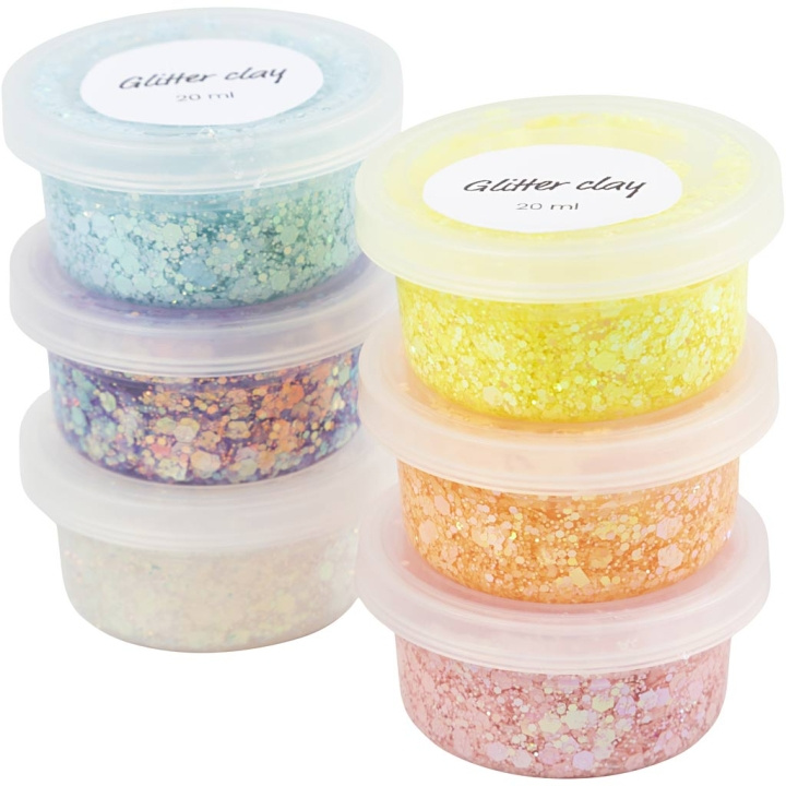 Creative Toys DIY Kit - Glitter Clay 6 pcs. (78745) in the group TOYS, KIDS & BABY PRODUCTS / Toys / Crafts at TP E-commerce Nordic AB (D11001)