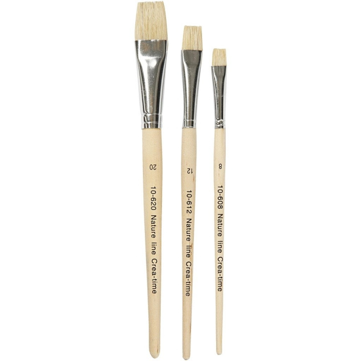 Creative Toys Nature Line - Paint Brushes (no. 8-12-20) in the group Sport, leisure & Hobby / Hobby / Paint & Draw / Brushes at TP E-commerce Nordic AB (D11012)