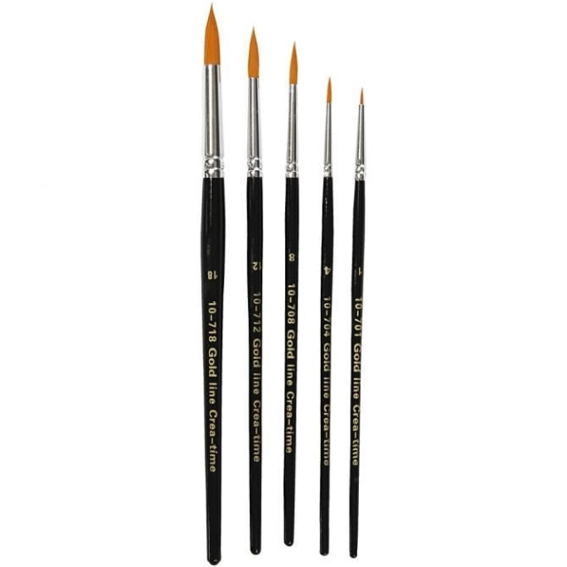 Creative Toys Gold Line - Brushes (No. 1 + 18) in the group Sport, leisure & Hobby / Hobby / Paint & Draw / Brushes at TP E-commerce Nordic AB (D11037)