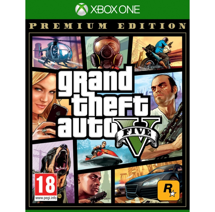 Grand Theft Auto V (GTA 5) Premium Edition (XONE) in the group HOME ELECTRONICS / Game consoles & Accessories / Xbox One / Games at TP E-commerce Nordic AB (D11151)