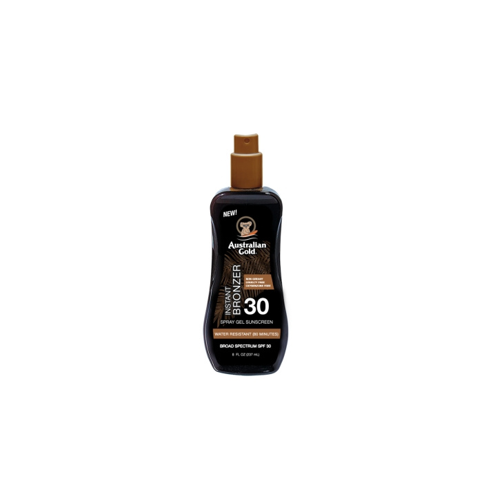 Australian Gold Sunscreen Spray Gel w. Instant Bronzer SPF 30 237 ml in the group BEAUTY & HEALTH / Skin care / Tanning / Sunscreen at TP E-commerce Nordic AB (D11234)