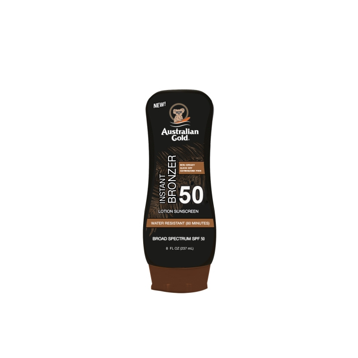 Australian Gold Sunscreen Lotion w. Bronzer SPF 50 237 ml in the group BEAUTY & HEALTH / Skin care / Tanning / Sunscreen at TP E-commerce Nordic AB (D11235)