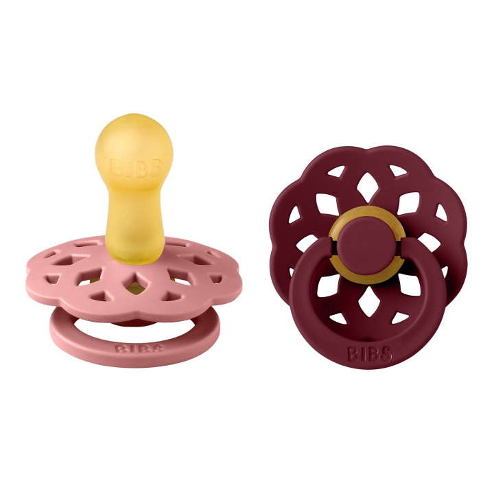 BIBS Pacifier Boheme 2 PACK - Dusty Pink/Elderberry - Size 2 in the group TOYS, KIDS & BABY PRODUCTS / Baby Gadgets / Pacifiers & Teething toys at TP E-commerce Nordic AB (D11287)