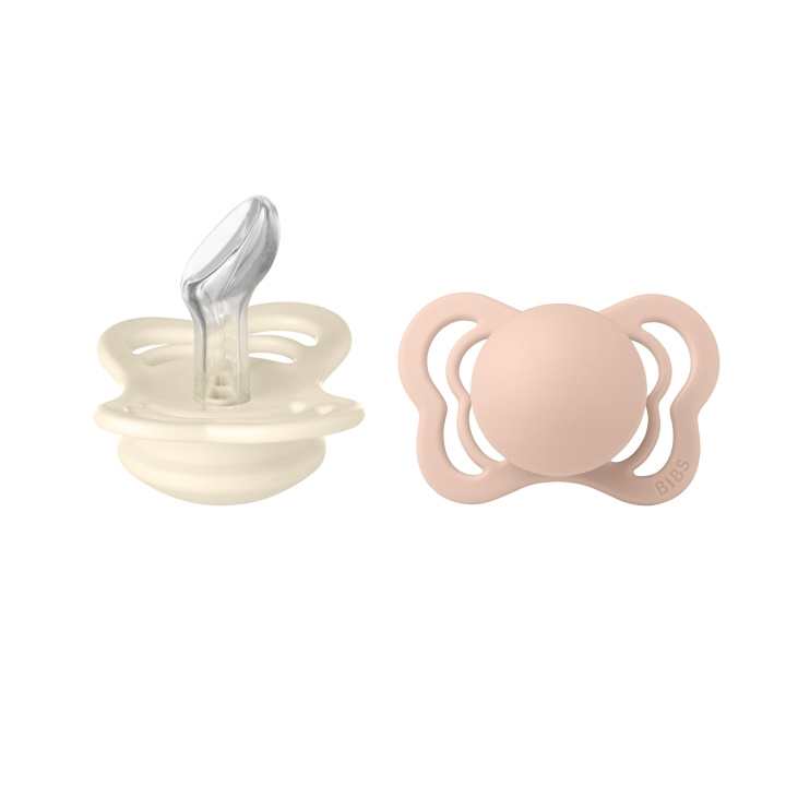 BIBS Pacifier Couture 2 PACK - Ivory/Blush - Size 1 in the group TOYS, KIDS & BABY PRODUCTS / Baby Gadgets / Pacifiers & Teething toys at TP E-commerce Nordic AB (D11289)