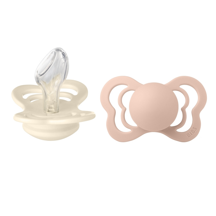 BIBS Pacifier Couture 2 PACK - Ivory/Blush - Size 2 in the group TOYS, KIDS & BABY PRODUCTS / Baby Gadgets / Pacifiers & Teething toys at TP E-commerce Nordic AB (D11294)