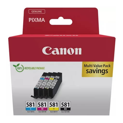 Canon Bläck 2103C007 CLI-581 Multipack in the group COMPUTERS & PERIPHERALS / Printers & Accessories / Ink & Toner / Ink cartridges / Canon at TP E-commerce Nordic AB (D11334)