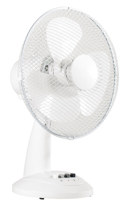 Valueline Table Fan 30 cm 35 W Plastic White in the group HOME, HOUSEHOLD & GARDEN / Fans & Climate products / Table fans at TP E-commerce Nordic AB (D11433)