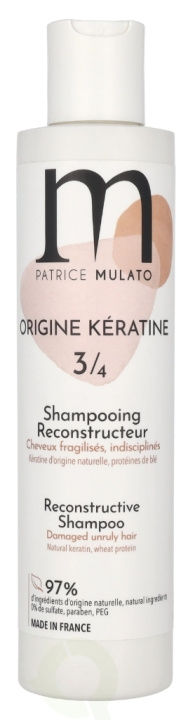 Patrice Mulato P. Mulato Origine Keratine 3/4 Reconstructive Shampooing 200 ml in the group BEAUTY & HEALTH / Hair & Styling / Hair care / Schampoo at TP E-commerce Nordic AB (D11677)