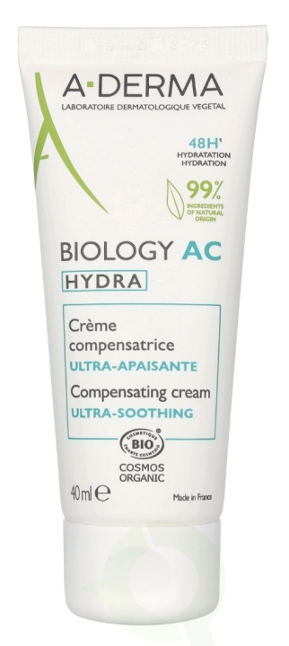 A-Derma Biology AC Hydra Compensating Cream 40 ml in the group BEAUTY & HEALTH / Skin care / Face / Day cream at TP E-commerce Nordic AB (D11687)