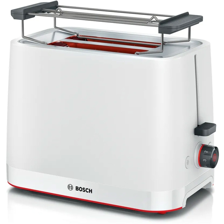 Bosch Brödrost TAT3M121 Vit 950W Bagels Funktion in the group HOME, HOUSEHOLD & GARDEN / Household appliances / Toasters & Bread grills / Toasters at TP E-commerce Nordic AB (D12120)