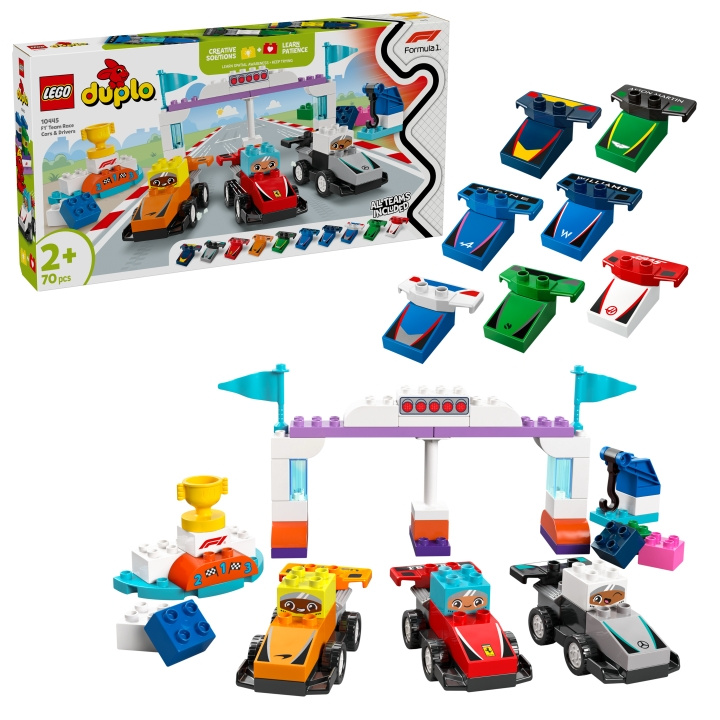 LEGO DUPLO Town - F1® Team Race Cars & Drivers (10445) in the group TOYS, KIDS & BABY PRODUCTS / Toys / Building toys / Lego at TP E-commerce Nordic AB (D12257)