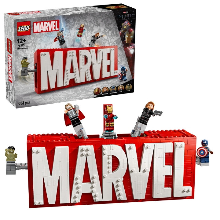 LEGO Super Heroes - MARVEL Logo & Minifigures (76313) in the group TOYS, KIDS & BABY PRODUCTS / Toys / Building toys / Lego at TP E-commerce Nordic AB (D12262)