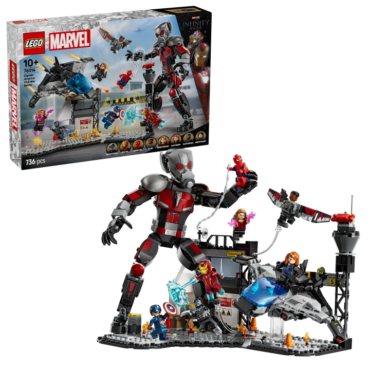 LEGO Super Heroes - Captain America: Civil War Action Battle (76314) in the group TOYS, KIDS & BABY PRODUCTS / Toys / Building toys / Lego at TP E-commerce Nordic AB (D12263)