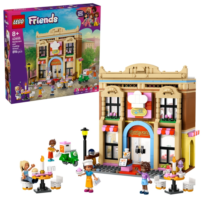 LEGO LEGO Friends - Restaurant and Cooking School (42655) in the group TOYS, KIDS & BABY PRODUCTS / Toys / Building toys / Lego at TP E-commerce Nordic AB (D12286)