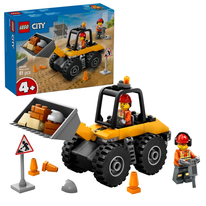 LEGO LEGO City - Yellow Construction Wheel Loader (60450) in the group TOYS, KIDS & BABY PRODUCTS / Toys / Building toys / Lego at TP E-commerce Nordic AB (D12300)