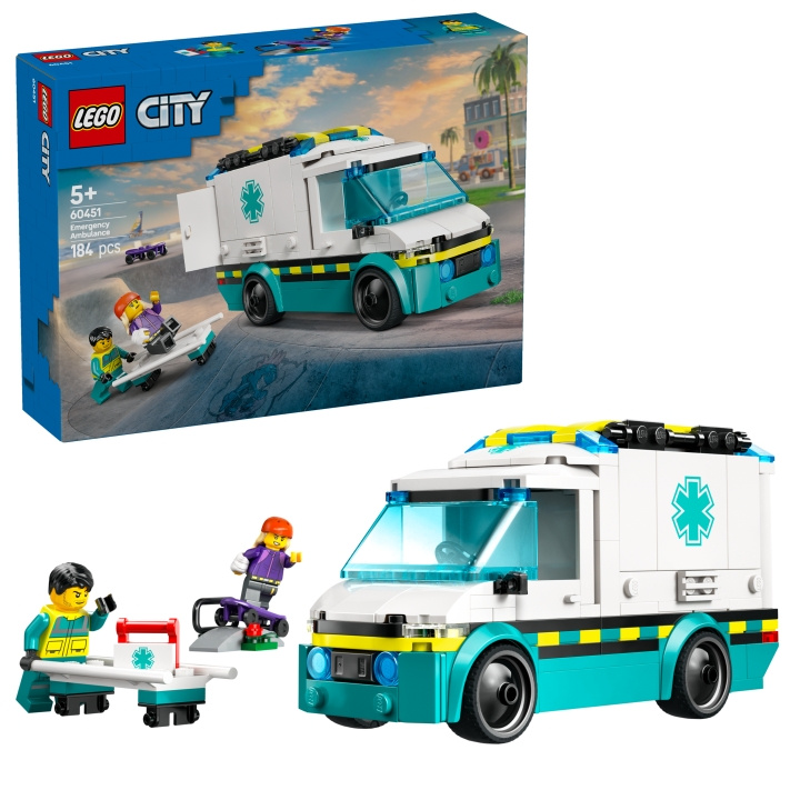 LEGO LEGO City - Emergency Ambulance (60451) in the group TOYS, KIDS & BABY PRODUCTS / Toys / Building toys / Lego at TP E-commerce Nordic AB (D12303)