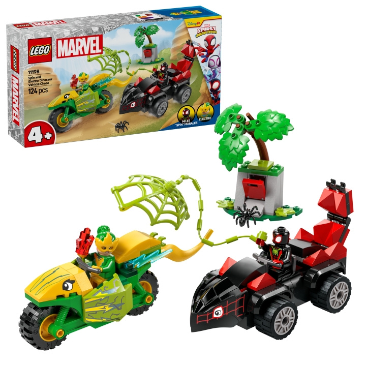 LEGO Spidey - Spin and Electro Dinosaur Vehicle Chase (11198) in the group TOYS, KIDS & BABY PRODUCTS / Toys / Building toys / Lego at TP E-commerce Nordic AB (D12311)