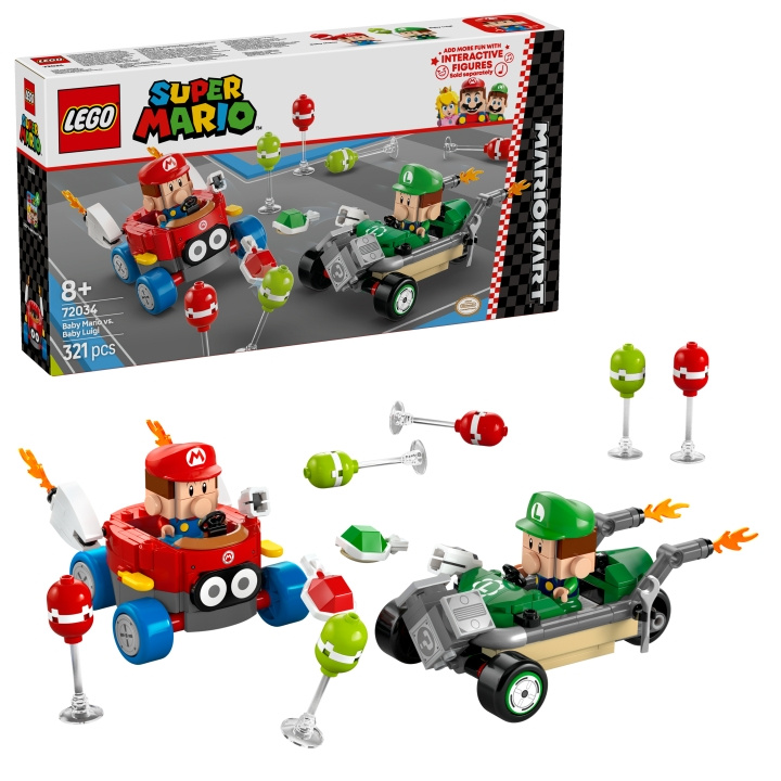 LEGO Super Mario - Mario Kart™ – Baby Mario vs. Baby Luigi (72034) in the group TOYS, KIDS & BABY PRODUCTS / Toys / Building toys / Lego at TP E-commerce Nordic AB (D12371)