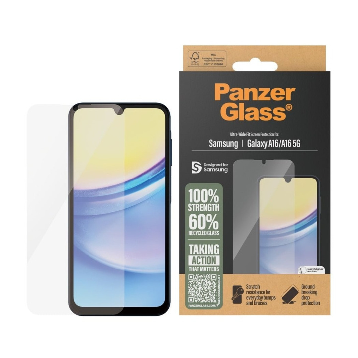 PanzerGlass Screen Protector - Samsung New A15/ A16 5G - Ultra-Wide Fit in the group SMARTPHONE & TABLETS / Phone cases / Samsung at TP E-commerce Nordic AB (D12382)