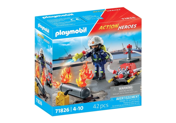 Playmobil Firefighter with Water Pump (71826) in the group TOYS, KIDS & BABY PRODUCTS / Toys / Play set at TP E-commerce Nordic AB (D12441)