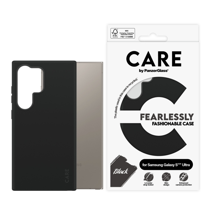 CARE by PanzerGlass - Fashionable Case Black Samsung Galaxy S25 Ultra in the group SMARTPHONE & TABLETS / Phone cases / Samsung at TP E-commerce Nordic AB (D12461)