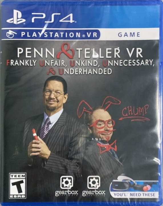 Penn & Teller VR: Frankly Unfair (Import) (PS4) in the group HOME ELECTRONICS / Game consoles & Accessories / Sony PlayStation 4 / Games at TP E-commerce Nordic AB (D12478)