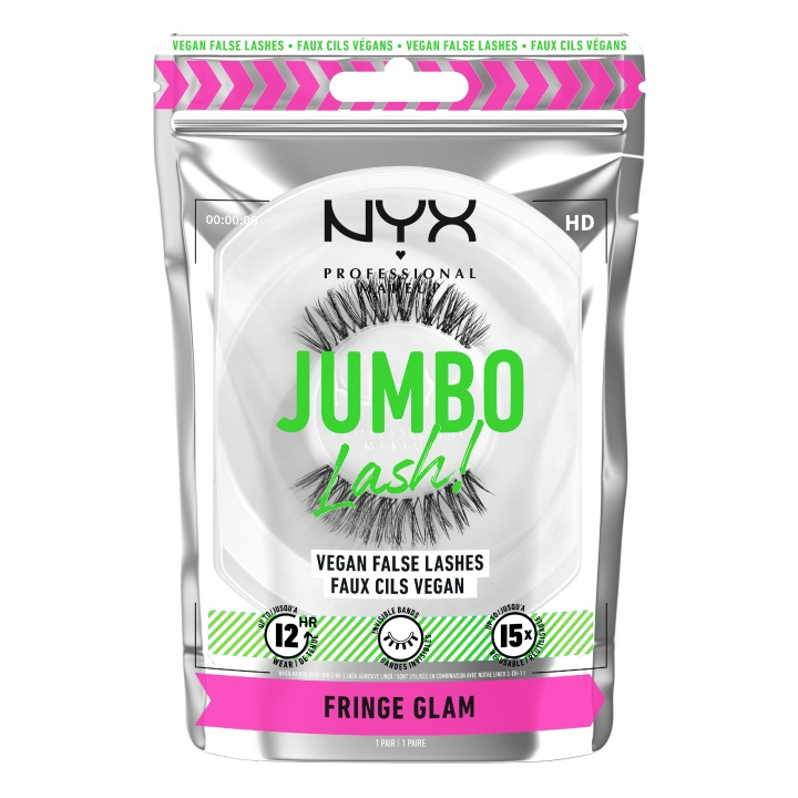 NYX Professional Makeup - Jumbo Lash! Vegan False Lashes - Fringe Glam 4 in the group BEAUTY & HEALTH / Makeup / Eyes & Eyebrows / False eyelashes at TP E-commerce Nordic AB (D12527)