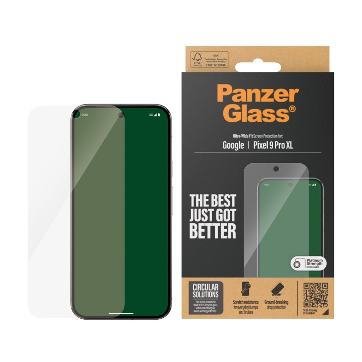 PanzerGlass Screen Protector Google Pixel 9 Pro XL - Ultra-Wide Fit in the group SMARTPHONE & TABLETS / Phone cases / Google at TP E-commerce Nordic AB (D12552)