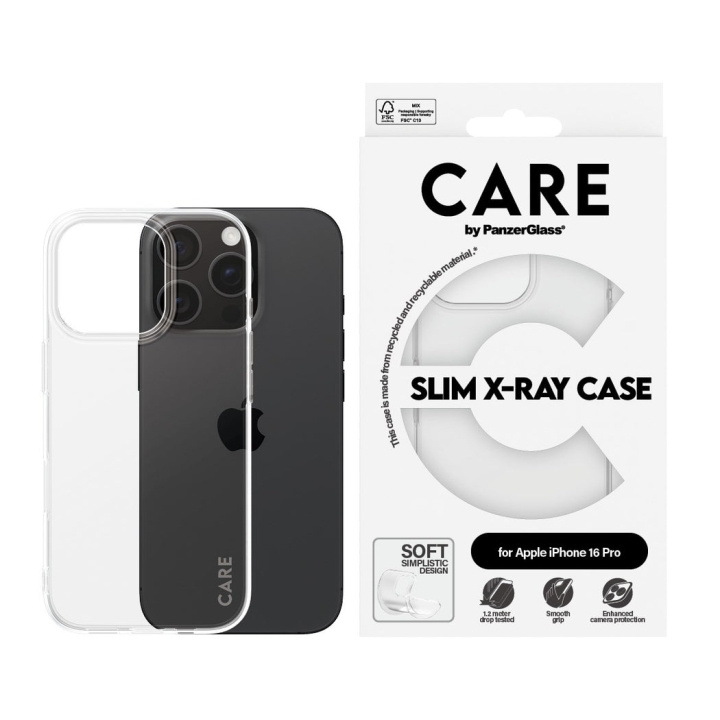 CARE by PanzerGlass - Case - Transparent - iPhone 16 Pro in the group SMARTPHONE & TABLETS / Phone cases / Apple / iPhone 16 at TP E-commerce Nordic AB (D12572)