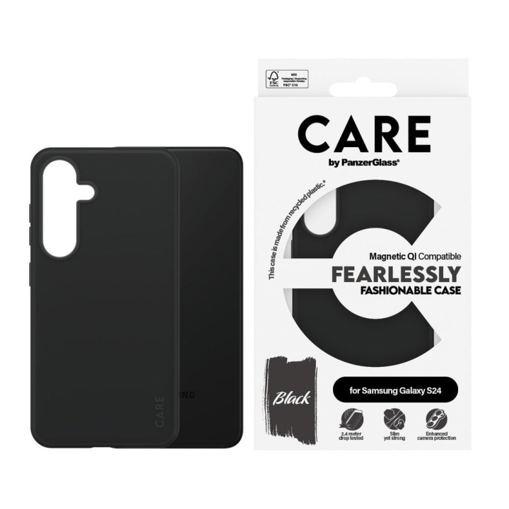 CARE by PanzerGlass - Case - Black - Samsung S24 in the group SMARTPHONE & TABLETS / Phone cases / Samsung at TP E-commerce Nordic AB (D12589)