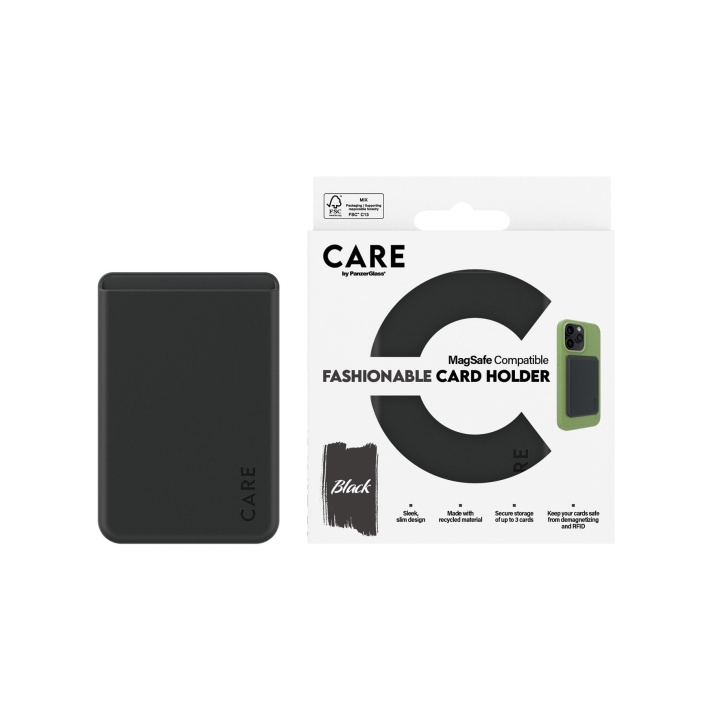 CARE by PanzerGlass - Cardholder - Black - iPhone in the group SMARTPHONE & TABLETS / Phone cases / Apple / iPhone 8 at TP E-commerce Nordic AB (D12602)