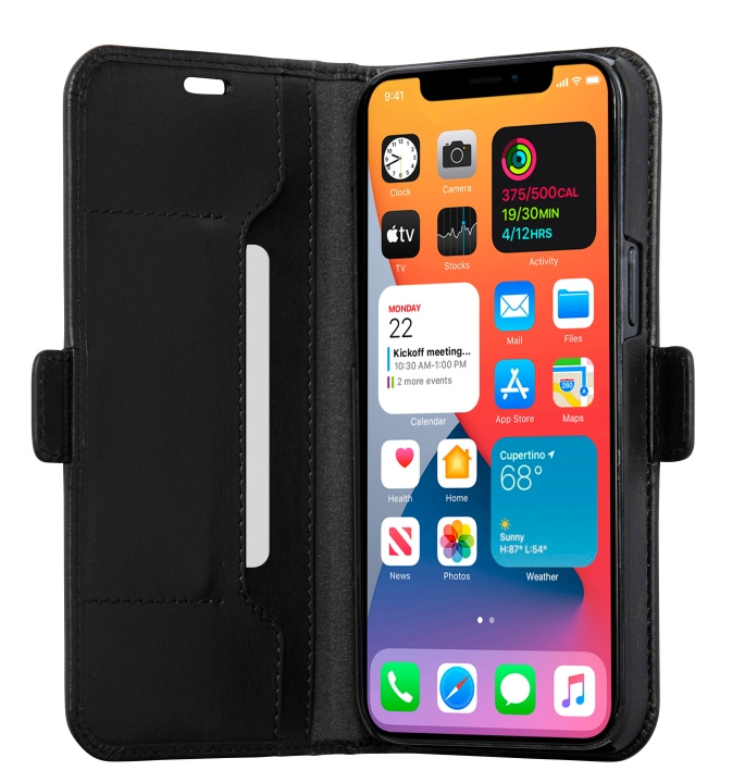 dbramante1928 Copenhagen Slim Flip Case - Black - iPhone 12 Pro Max in the group SMARTPHONE & TABLETS / Phone cases / Apple / iPhone 12 Pro at TP E-commerce Nordic AB (D12611)