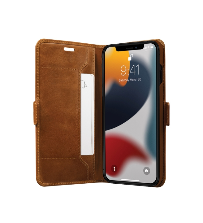 dbramante1928 Copenhagen Slim Flip Case - iPhone 13 Pro - Tan in the group SMARTPHONE & TABLETS / Phone cases / Apple / iPhone 13 Pro at TP E-commerce Nordic AB (D12617)