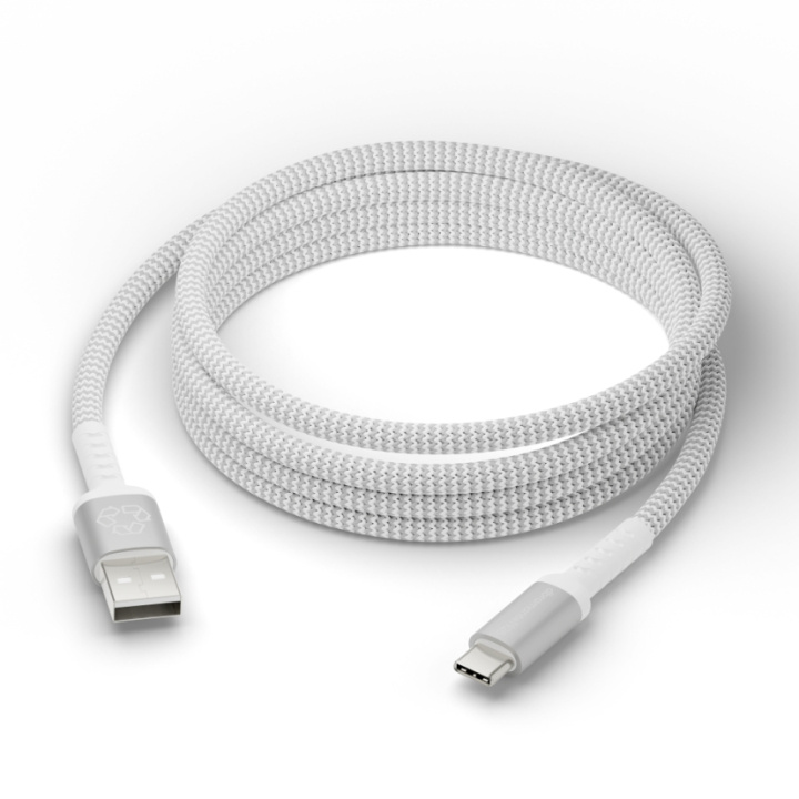 dbramante1928 Re-charge - BRD Cable - USB-A to USB-C, 2.5m - White in the group COMPUTERS & PERIPHERALS / Computer cables / USB / USB-C at TP E-commerce Nordic AB (D12689)