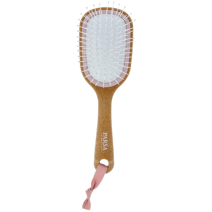 Parsa Cork Detangling Hairbrush Small Oval Wet & Dry Organic Pink in the group BEAUTY & HEALTH / Hair & Styling / Hair brushes at TP E-commerce Nordic AB (D12865)