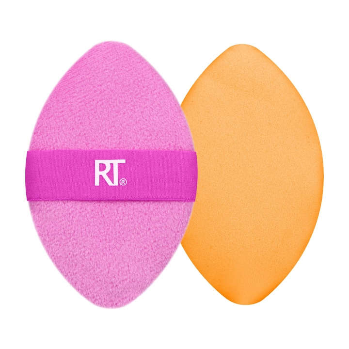 Real Techniques Miracle 2-in1 Powder Puff Duo - Pink/Orange in the group BEAUTY & HEALTH / Makeup / Tools & Make up set / Brushes at TP E-commerce Nordic AB (D12879)