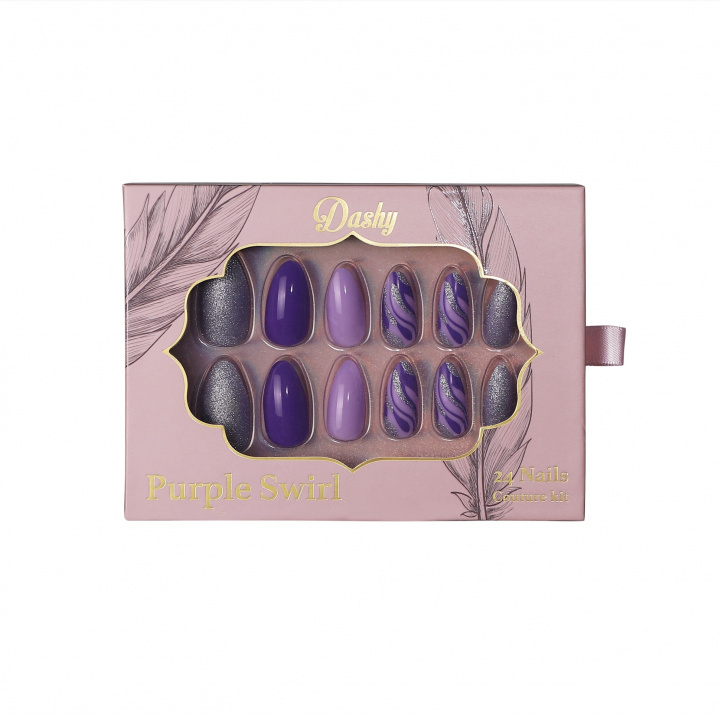 Dashy Nails - Purple Swirl in the group BEAUTY & HEALTH / Manicure / Pedicure / Nail treatment at TP E-commerce Nordic AB (D12899)