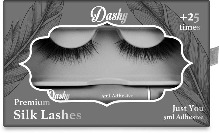 Dashy Premium Silk Lashes + 5 ml Adhesive Just You in the group BEAUTY & HEALTH / Makeup / Eyes & Eyebrows / False eyelashes at TP E-commerce Nordic AB (D12902)