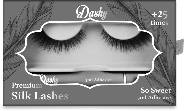 Dashy Premium Silk Lashes + 5 ml Adhesive So Sweet in the group BEAUTY & HEALTH / Makeup / Eyes & Eyebrows / False eyelashes at TP E-commerce Nordic AB (D12903)